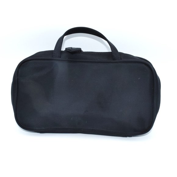 Vintage Estee Lauder Cosmetic Makeup Bag Black - Picture 2 of 10